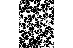 Stencil Schablone  Hintgergrund Sterne